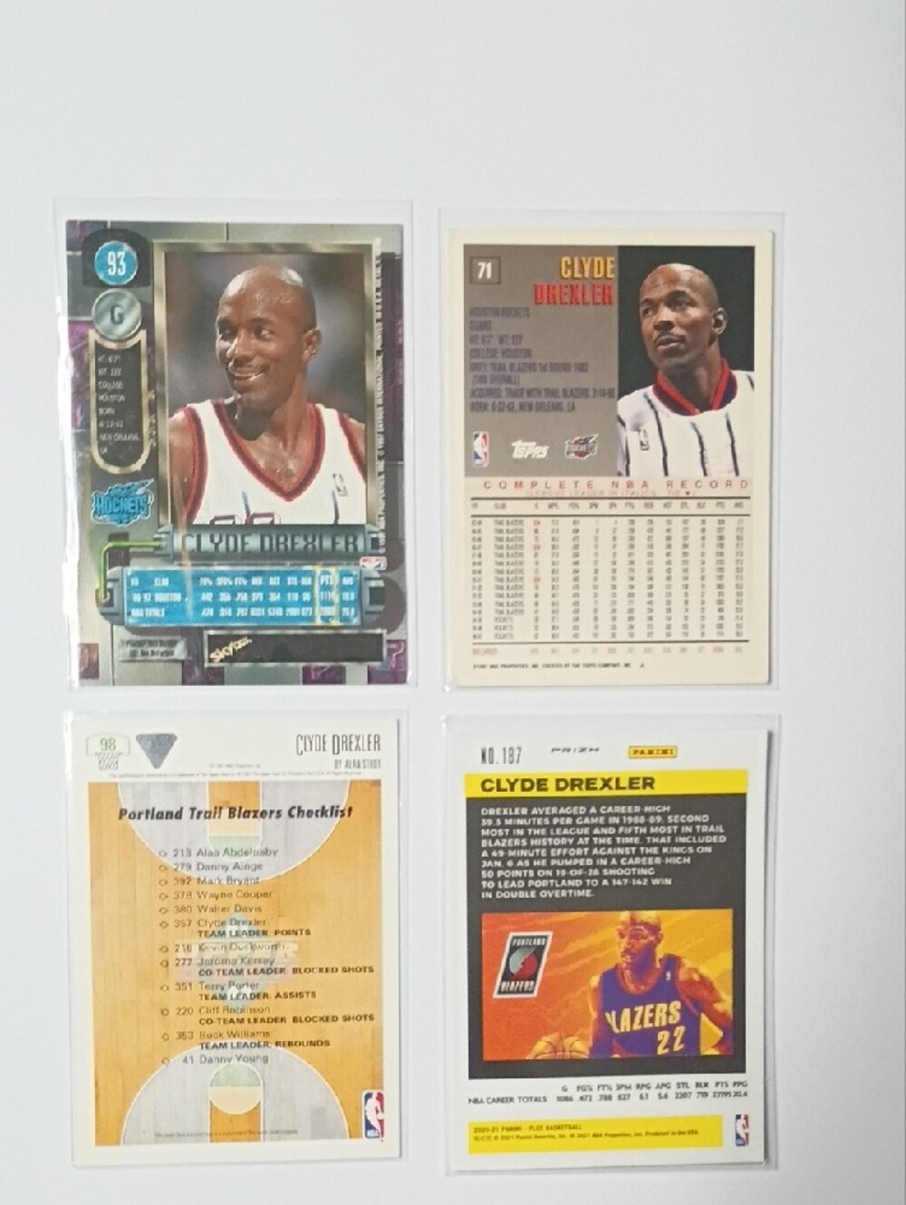 Clyde Drexler Basketball Trading Cards - Multi-Color Set - Picture 2 of 2